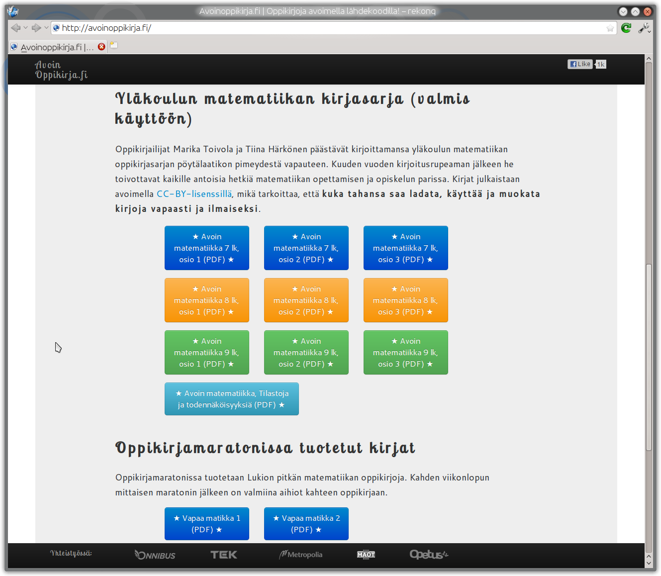 galleryimage:Avoin Oppikirja.fi-sivusto