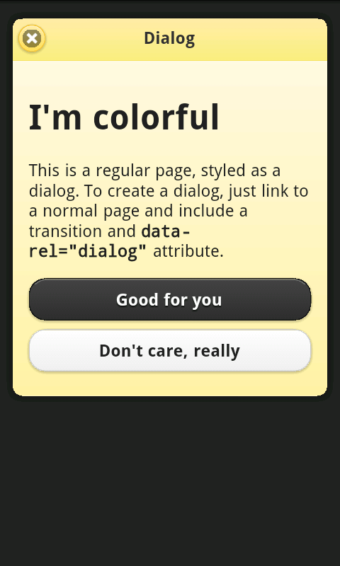 galleryimage:jQuery Mobile jadialogi-ikkuna.