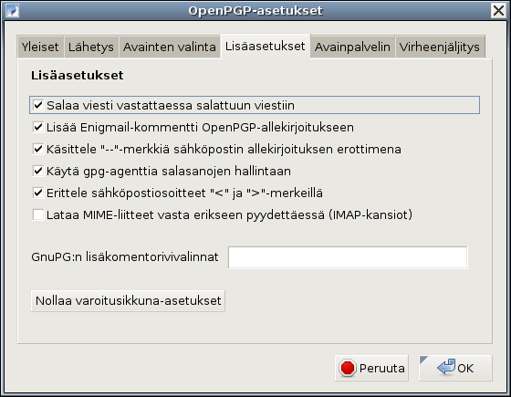 galleryimage:Thunderbirdin lisäosaEnigmail