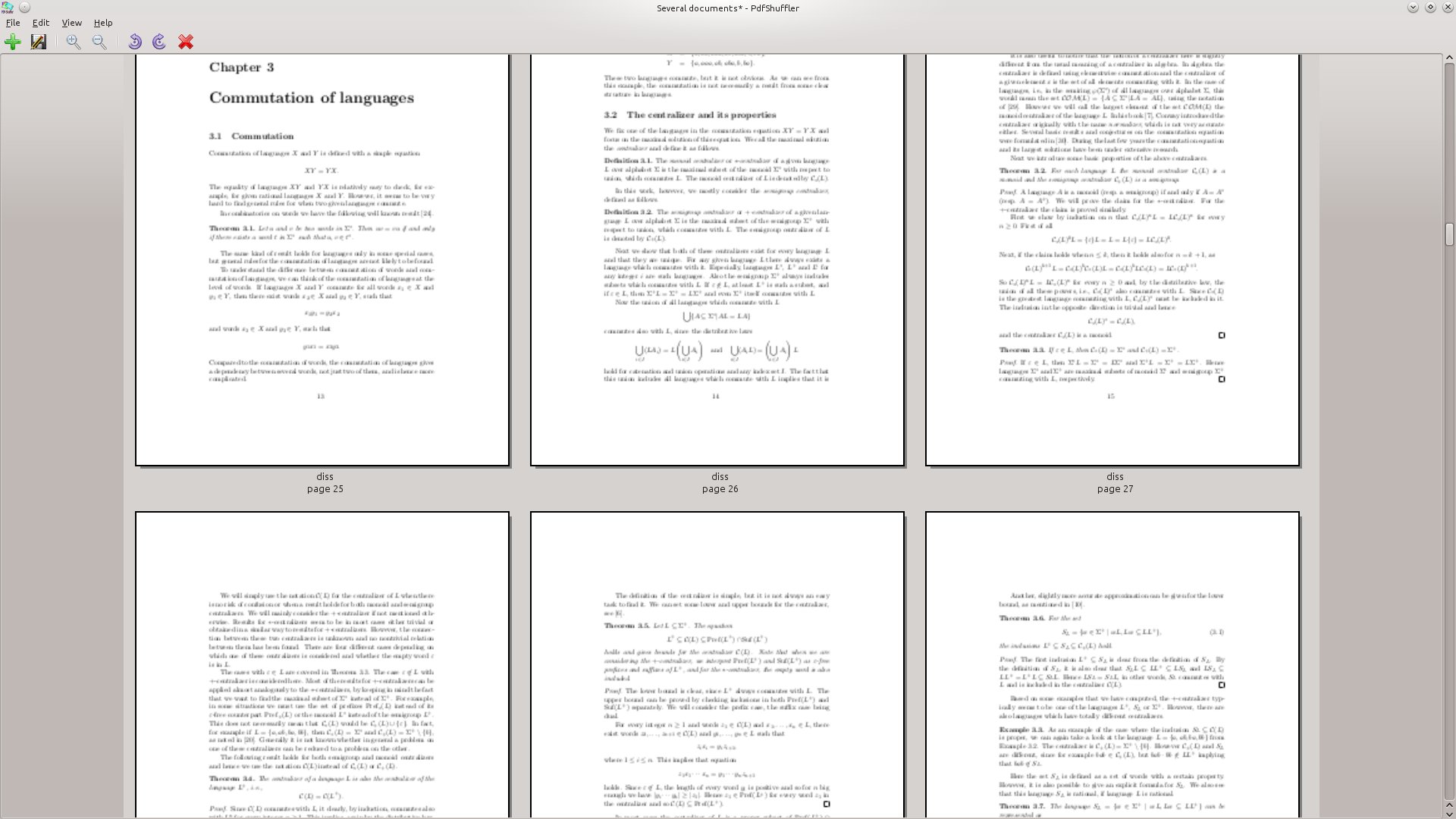 galleryimage:Useampisivuinen PDF-dokumentti avattunaPDF-Shuffleriin.