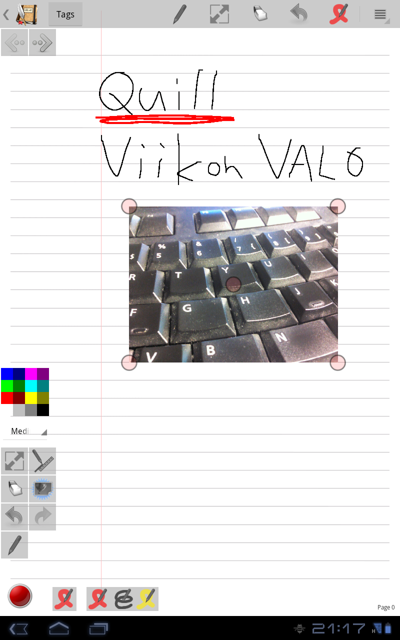 galleryimage:Sivulle laitettua kuvaa voi siirrellä ja sen kokoavoimuuttaa.