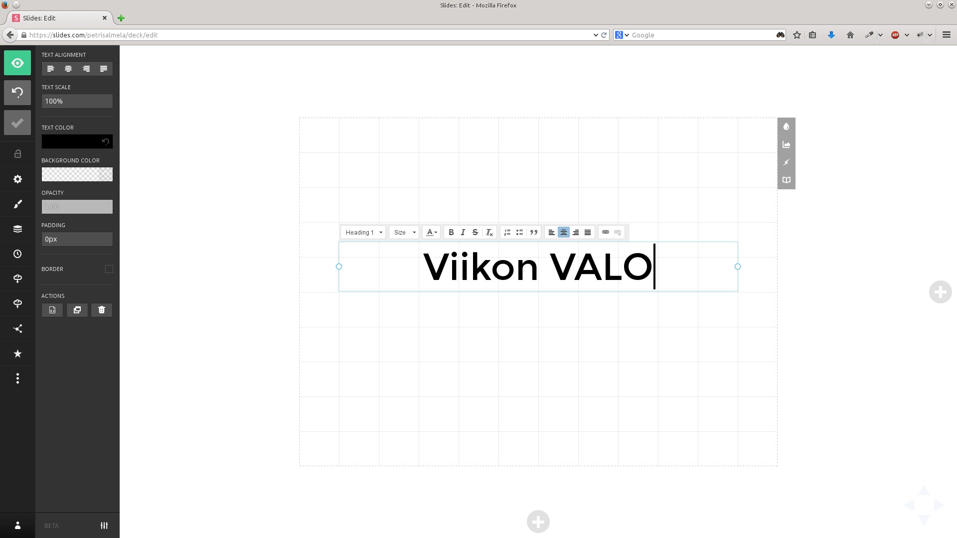 galleryimage:Etusivun muokkaaminen visuaalisellamuokkaimella.