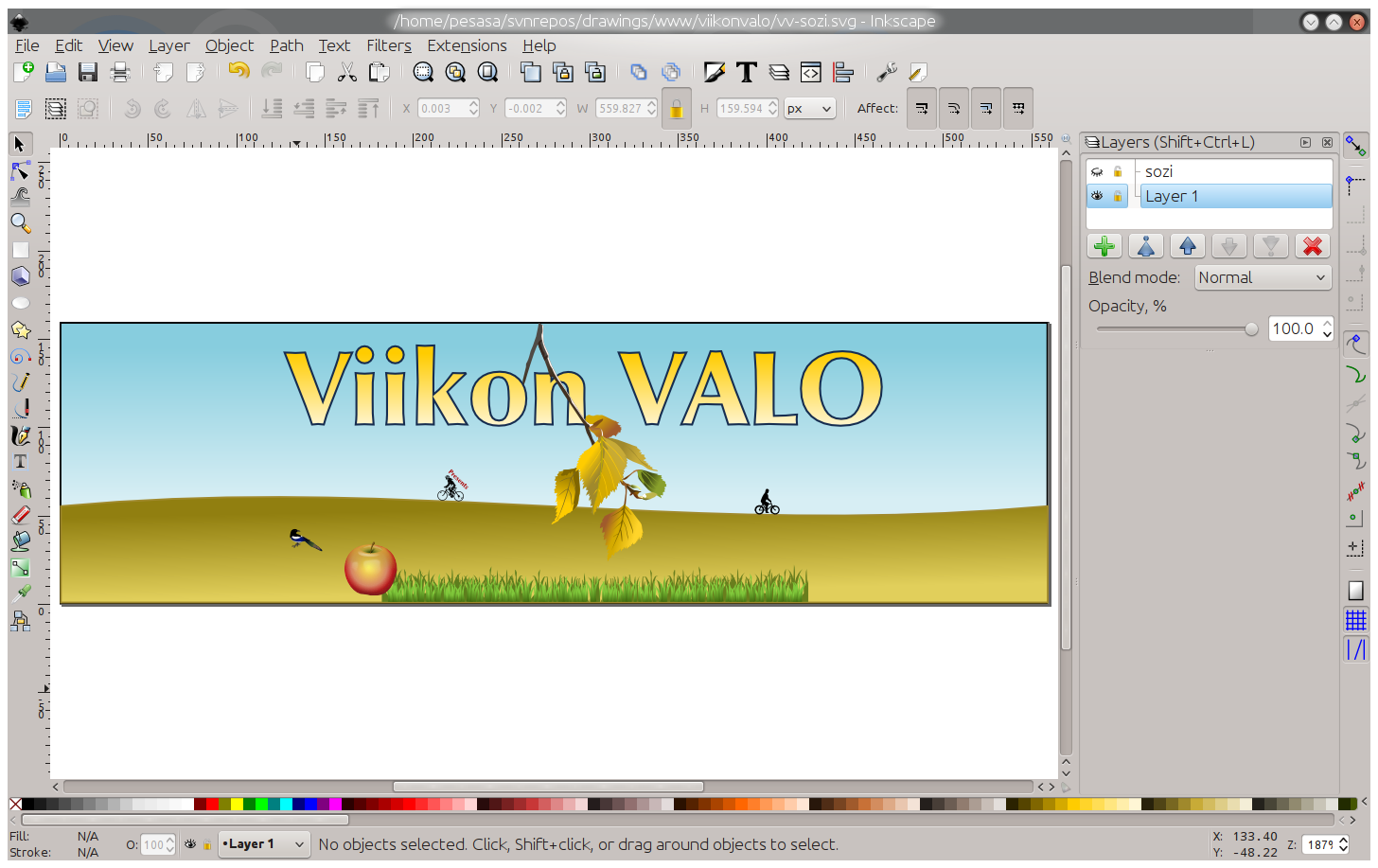 galleryimage:Koko svg-kuvana tehty sisältö ennen esityksenvaiheidenlisäämistä.