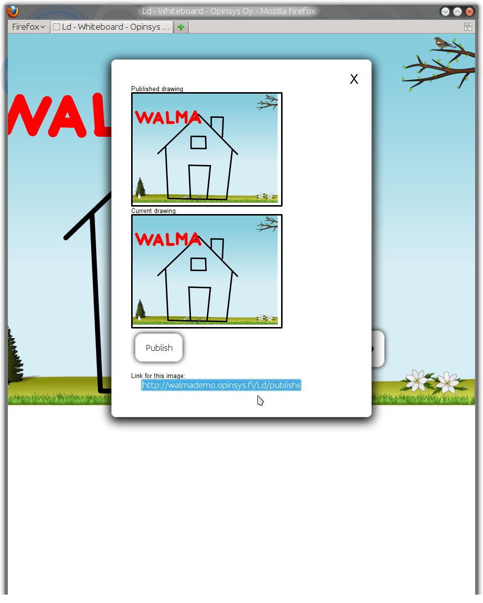 galleryimage:Walma antaa linkin julkaistuunkuvaan.